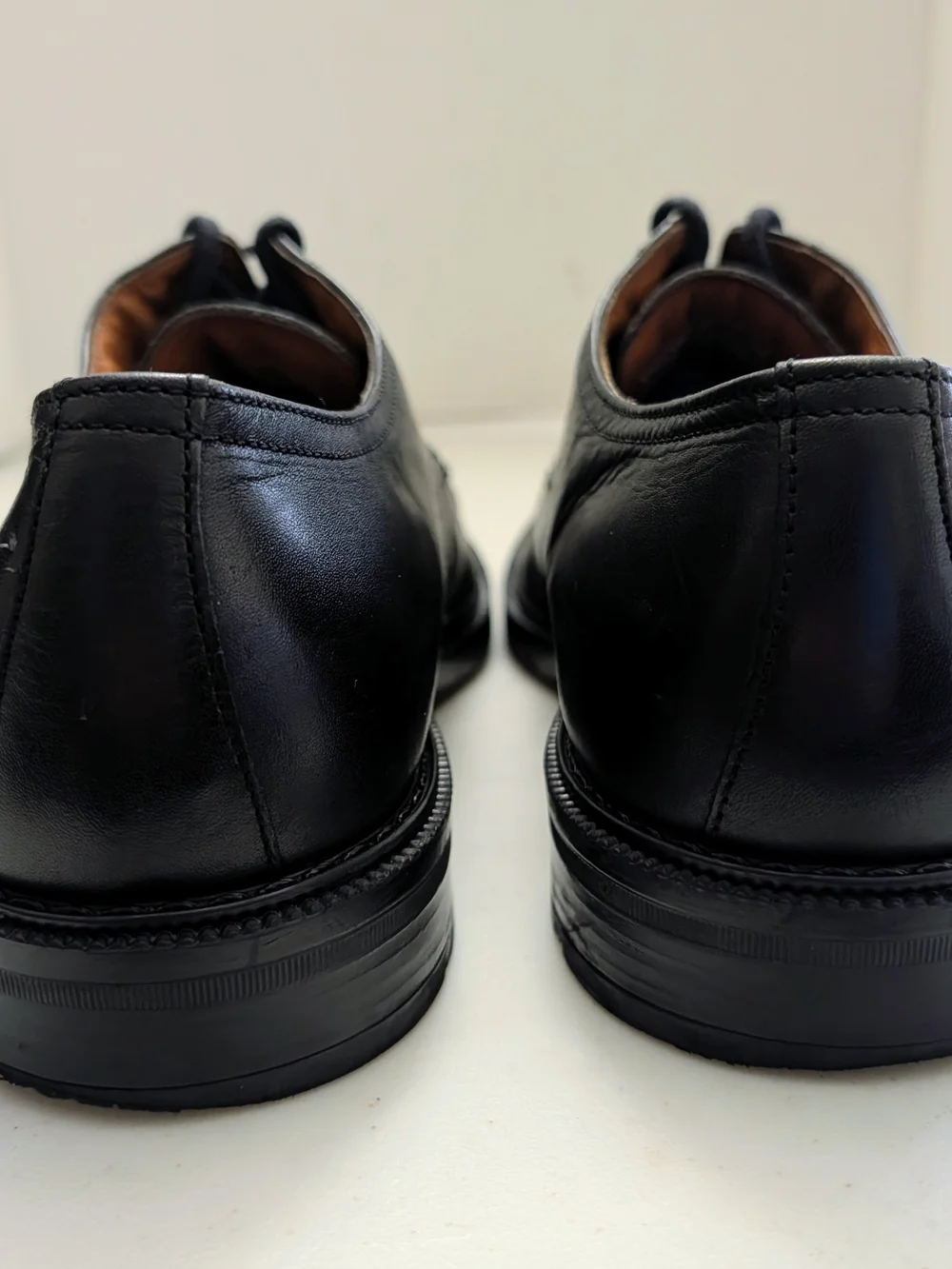 Bill Blass Tucker Men's SIZE 13 D BLACK Leather Dress Shoes Made In Italy